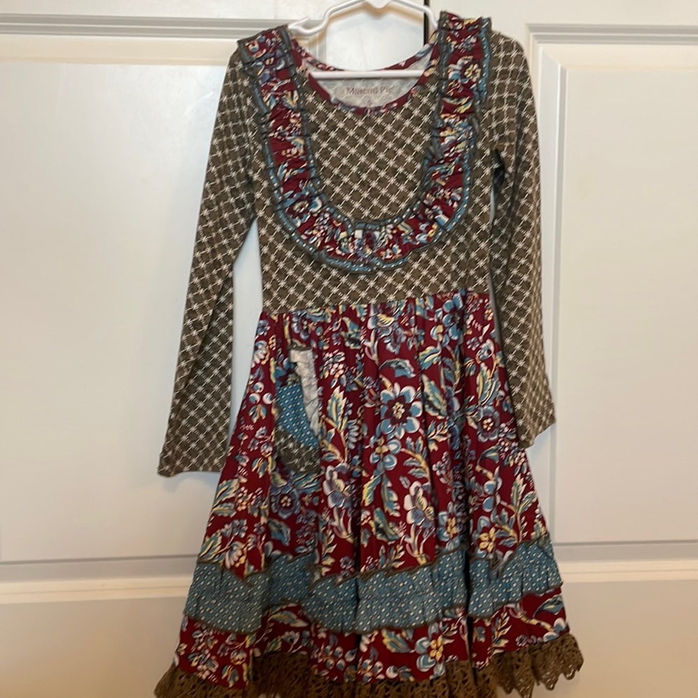 Mustard pie dress size 5